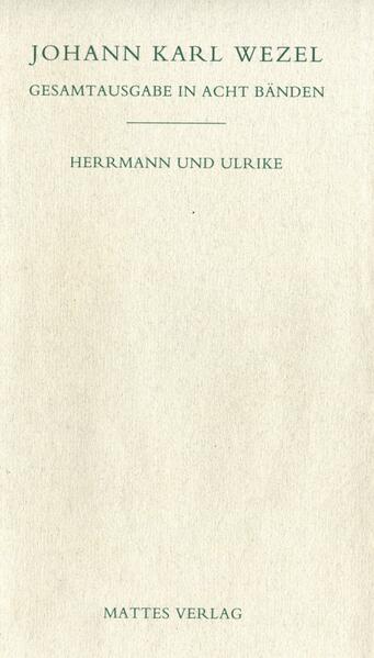 "Der beste teutsche Roman, der mir jemals vor Augen gekommen" - so lobte Christoph Martin Wieland 1780 - bald nach dem Erscheinen des Romans - "Herrmann und Ulrike". Dieses Werk aus der Feder des Anthropologen, Pädagogen und Dichters Johann Karl Wezel (1747--1819) ist ein Höhepunkt der Literatur der deutschen Spätaufklärung - kein Roman der Bildung des Helden, sondern einer seines Durchsetzungsvermögens. Standesschranken, Trennung, Mißverständnisse und vorehelicher Geschlechtsverkehr können die Liebe zwischen Herrmann und Ulrike nicht zerstören. Genauso ermüdet der Ehrgeiz Herrmanns auch in subalternen Stellungen nicht. Der vielseitig desillusionierte Held gibt nicht auf und gelangt endlich selbst in die erwünschte Lage, nun andere den "Einfluß seines Daseyns" fühlen zu lassen.