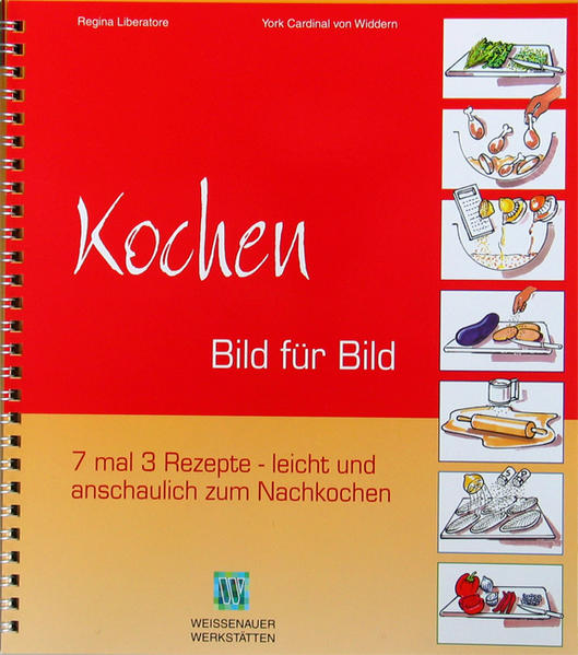 Dieses Kochbuch ist für all jene gedacht, für die Kochen bisher mit Mühe und Stress verbunden war. Ab jetzt soll Kochen Spaß machen! Eine Schrittweise Anleitung mit gezeichneten Bildern gibt die notwendige Sicherheit beim Kochen und ein bunter Querschnitt von Rezepten lädt zum Ausprobieren ein: Von altbewährten, zum Teil noch von Großmutter bekannten, bis hin zu regionalen und neu kreierten Rezepten. Entstanden ist dies Buch im Rahmen eines Rehabilitationsprojektes mit psychisch Kranken in den Weissenauer Werkstätten, einer Werkstatt für behinderte Menschen (WfbM), in der psychisch kranke Menschen arbeiten.