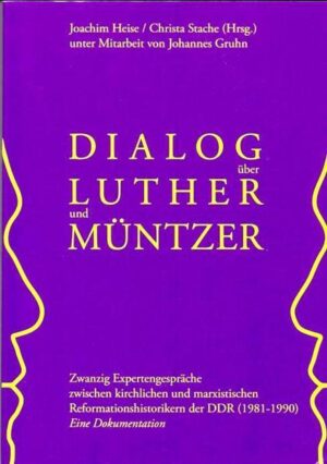 Von der Öffentlichkeit weitgehend unbemerkt trafen sich zwischen März 1981 und April 1990 evangelische Theologen und marxistische Historiker aus der DDR, um über die Reformationsgeschichte zu diskutieren. Zwanzig Jahre später veröffentlichen die Herausgeber alle verfügbaren Protokolle, Thesenpapiere und begleitende Schreiben der zwanzig "Expertengespräche". Die sachkundige Einführung durch die Herausgeber sowie die Interviews mit Siegfried Bräuer und Adolf Laube, Exponenten der beiden Seiten, gewähren einen Einblick in die Umstände des Zustandekommens der Treffen, ihre Atmosphäre und persönliche Befindlichkeiten, bei einem Unterfangen, das einmalig in der Geschichte der DDR geblieben ist.