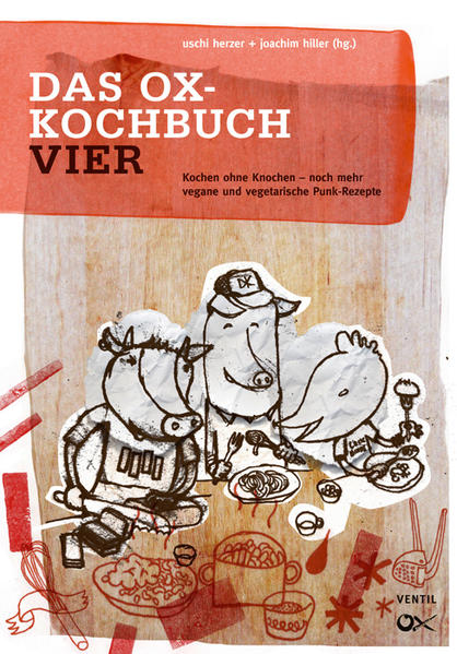 Noch mehr fleischfreie Rezepte zum "Kochen ohne Knochen", noch mehr vegetarische und vegane Köstlichkeiten von simpel bis anspruchsvoll, von Punks nicht nur für Punks. Herausgegeben von Uschi Herzer und Joachim Hiller, den Machern des Punk-Fanzines "Ox", waren die "Ox-Kochbücher" von Anfang an (der erste Band erschien 1997) der Kochbuch-Geheimtipp schlechthin – und das nicht nur bei Punkrockern. So zählen neben vegan oder vegetarisch lebenden Szenemenschen auch immer mehr Menschen zu den Fans der Ox-Kochbücher, die für fleischfrei essende Freunde, Verwandte, Kinder und Partner kochen wollen und im Dschungel der Kochbuch-Neuerscheinungen auf das Bewährte setzen. Das erprobte Erfolgsrezept: alltagstaugliche Kochanleitungen, die sich vom sonstigen Rezept-Einerlei unterscheiden und dabei klar und verständlich geschrieben sind. Auch für Teil 4 haben wieder Leserinnen und Leser des "Ox-Fanzines", Fans der "Ox-Kochbücher" und Prominente aus der Punk-Szene ihre liebsten Rezepte aufgeschrieben. Gesichtet, ausgewählt und getestet von Uschi Herzer und Joachim Hiller und ergänzt um deren aktuelle Lieblingskreationen, ist so ein ungewöhnliches Kochbuch entstanden, das sich wie die Vorgänger durch seine Alltagstauglichkeit auszeichnet. Hier gibt es Rezepte, die jeder und jede nachkochen kann, die Koch-Neulingen wie Fortgeschrittenen schmecken und schon beim Lesen Appetit machen. Food Shootings von Speisen, die selbst zubereitet sowieso nie so aussehen wie auf dem Foto, gibt es auch im vierten "Ox-Kochbuch" nicht. Dafür finden sich auf rund 200 Seiten leckere fleischlose Rezepte, die mit der Besonderheit aufwarten, dass zu jedem ein Musik-Tipp des Verfassers abgedruckt ist.