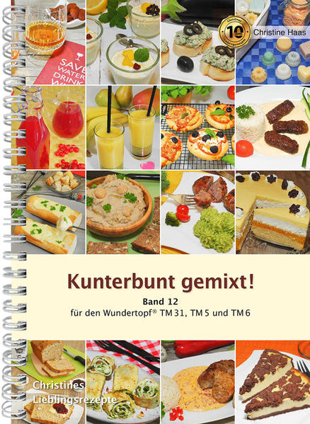 Ein Buch, vollgepackt mit vielen tollen Rezepten, die alle schnell und unkompliziert in der Zubereitung sind, sowohl mit als auch ohne TM. Lassen Sie sich von meinen Ideen inspirieren! Sie finden hier: 75 Rezepte mit Farbfotos, davon 65 für Vegetarier Besuchen Sie meinen Online-Shop: www.christines-rezepte.de