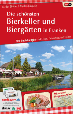 Markus Raupach und Bastian Böttner bieten ihnen einen umfangreichen Überblick zur Biergarten- und Bierkellerkultur in Franken. Wo kann man diese jahrhundertealte Tradition noch in Reinstform erleben? Neben einer kurzen Beschreibung der jeweiligen Gastonomien und vielen lebendigen Fotos bietet das Buch vor allem auch alle nötigen Fakten, um zielsicher an einem passenden Ort zu landen: Welche Biere werden ausgeschenkt? Was steht auf der Speisekarte? Gibt es ansprechende Kinderspielplätze? Diese und viele weitere Fragen werden umfassend beantwortet. Außerdem geben Raupach und Böttner auch persönliche Tipps zur jeweiligen Lieblingsspeise und nennen auch die jeweils nächsten Haltestellen von Bahn und Bus. Auf zusätzlichen Infoseiten werden auch allerlei Attraktionen und Feste vorgestellt, so dass auch für das richtige Rahmenprogramm gesorgt ist. Ein beigelegter Biergarten-Atlas bietet auf innovative Art und Weise einen leichten Überblick. "Die schönsten Bierkeller und Biergärten in Franken" garantiert viel Abwechslung und neue Entdeckungen auf der Reise durch das Frankenland.