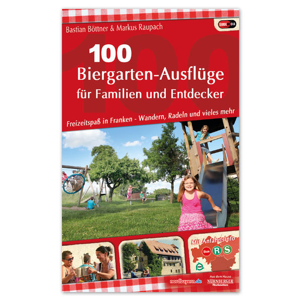 100 Mal Freizeitspaß Franken gehört zu den schönsten und spannendsten Regionen in Deutschland. Das wissen nicht nur die Einwohner in der Metropolregion Nürnberg, die den größten Teil Frankens umfasst, sondern auch die über 10 Millionen Gäste, die jedes Jahr in das Land um Main und Regnitz pilgern. Die Bierkultur gehört dabei zu den meistgenannten Gründen, aber schon auf dem nächsten Platz findet sich der hohe Freizeitwert der Region. Eine traumhaft schöne Natur mit Seen, Bergen und malerischen Flussläufen, Erlebnisse vom Baumwipfelpfad über den Monsterbaggerpark bis hin zu wilden Kanufahrten - all das macht einen Urlaub in Franken einzigartig. Doch auch die meisten Franken selbst kennen die Vielfalt ihres Heimatlandes viel zu wenig! Deswegen hat das Bestsellerautorenduo Markus Raupach/Bastian Böttner die Perlen aus ihrem reichhaltigen Erfahrungsschatz zusammengetragen und die schönsten Bierkeller und Biergärten mit den außergewöhnlichsten und spannendsten Attraktionen Frankens kombiniert. In diesem Buch mit über 100 zusammengestellten Ausflügen finden sich vor allem abenteuerlustige Paare und Familien wieder, aber auch mutige Entdecker aller Art kommen auf ihre Kosten. Praktische Tipps zur Erreichbarkeit mit öffentlichen Verkehrsmitteln des VGN runden das Werk ab. Fränkische Bier- und Freizeitkultur, zusammen sind sie in Deutschland und Europa unschlagbar. Der Beweis ist "100 Biergarten-Ausflüge für Familien und Entdecker". Freuen Sie sich auf spannende Tagestouren mit jeder Menge Spaß und spannenden Erlebnissen.