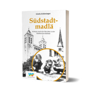 Achtsamkeit ist zu einem geflügelten Wort unserer Zeit geworden, als Antwort auf den „Stress“, ein Problem unserer heutigen Zivilisation. Das Südstadtmadlä (die Autorin Gisela Schlesinger) greift das Phänomen Achtsamkeit in ihrer Darstellung des „Lebns zwischer zwaa Kerng“ in den Nachkriegsjahren in der noch von Bombenzerstörungen des Zweiten Weltkrieges gezeichneten Nürnberger Südstadt authentisch und autobiografisch auf: eine Kindheit, geprägt einerseits von einem bescheidenen Elternhaus und rigider Religiosität und andererseits von völliger Freiheit inmitten der lebhaften Südstadtstraßenkinder rund um den Wohnblock, in jedem Fall achtsam ohne Handy, Fernseher und Internet. In gemäßigtem Nämberch-Fränggisch beschreibt das Südstadtmadlä diese Kindheit mit allen Vor- und Nachteilen auf dem rasanten Weg in die Wirtschaftswunderzeit, auch mit satirischem Augenzwinkern in die Gegenwart hinein. „Vieles hat mich geprägt bis heute und drum will i aa net auf mei Survivalpackage der 50er verzichtn: Zeitungsbabbier und Kernsaafn. Und wenn i heut manchmal um unsern Block schleich, werds mer warm und kalt gleichzeidich: Vill hat si verändert, abber die zwaa Kerng stengern immer no da wie vor 65 Jahr, die anne aus Sandstaa und die ander aus Backstaa.“