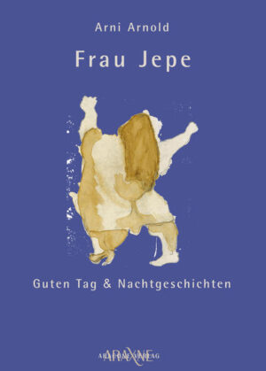 Das Prinzip »Frau Jepe« lebt in unserer Sehnsucht nach Heimat und Harmonie. Sie schmeißt beherzt alles durcheinander, fügt Dinge und sich neu zusammen, kommt sich und uns näher. Frau Jepe findet sich als absurde Existenz im Chaos, in der Ordnung der Welt gern zurecht. Die Figur, der Name entstanden tatsächlich im Traum: Da hatte doch der olle dolle arme reiche B. Brecht eine Figur erfunden für Geschichten. Den »Herrn Keuner«.Immer noch im Traum: »Keuner? Was denn das für‘n Name? Aha: „Keiner“ soll‘s wohl sein!?!« Also weiter im Traum die Buchstaben gezählt von I nach U. Die heutige, häutige Heldin sollte dann eine Frau Jede sein, dem Abzählen der Buchstaben nach also, von D nach - genau. Ein Name: Jepe, der an nichts erinnert. Gerade mal 12 Buchstabenschritte, und schon weit. Frau Jepe scheint alterslos, wechselt Berufe, Land- und Liebschaften. Wir alle kennen sie. Aus der Bäckerei. Von der Haltestelle. Ihr Verwirrtsein. Ihre Klarsicht. Aus dem Traum also mitten ins Leben, mitten ins Lesen. Frau Jepe ist geschenkt. Ihr Lachen steckt an, ihre Trauer auch. Gelsenkirchen oder Barcelona - wir finden sie überall. Sogar in Jekaterinburg/Sibirien. Aber das ist eine andere nächste Geschichte. Wir sind Zuschauer, Zuhörer auf ihrer Bühne, Parkettplätze bitte extra. Vielleicht macht ja ihr Lächeln lächeln. Und »Absurde Existenz«, sind wir das nicht alle, und doch ganz normal verrückt, verzückt und verknallt in Frühling und Herbst? So jemand möchte man schon gerne kennen lernen und kennt sie doch schon. Immer wieder. Es sind immer die Nachbarskinder, die Krach machen: Das sind wir.