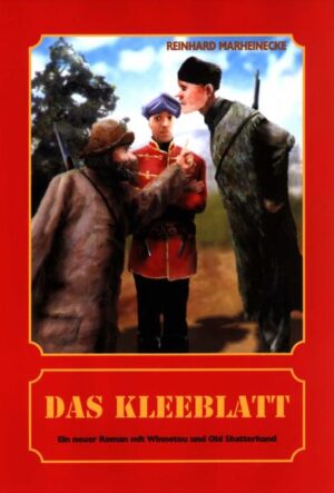 Bei einem Postkutschenüberfall kommt der Bruder eines deutschen Auswanderers ums Leben. Es gibt einen Überlebenden, der aber angeblich vor dem Raubmord die Kutsche verlassen haben will. Das glaubt der Bruder des Ermordeten, Godehard Sonderburg aber nicht und beauftragt Sam Hawkens, Will Parker und Dick Stone Nachforschungen auf eigene Faust anzustellen, denn die Behörden kümmern sich nicht um die Aufklärung des Mordfalls. Das Kleeblatt gerät so in die Machenschaften einer weit verzweigten Verbrecherorganisation und landet schließlich am Marterpfahl der Absaroka. Winnetou und Old Shatterhand bekommen ein Ultimatum gestellt. Sie haben nur fünf Tage Zeit, um ins Dorf der Absaroka am "Grünen Wasser" zu gelangen. Kommen sie zu spät, sollen ihre Freunde gemartert werden. Doch der Weg zu den Jagdgründen der Absaroka ist voller Hindernisse und Gefahren. Schaffen es die Blutsbrüder noch rechtzeitig? In seinem neunten Roman führt Reinhard Marheinecke die großen Helden des "Maysters" diesmal in die schönsten Gegenden Montanas. Am Yellowstone River treffen sie auf die Krähenindianer, die sich selbst Absaroka nennen. Wie bei ihm üblich werden dem Leser die Sitten und Gebräuche dieses Indianervolkes nahe gebracht. Ein fundierter geschichtlicher Hintergrund und eine spannende, märchenhafte Handlung runden den Roman ab.