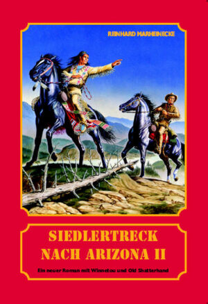 Im zweiten Teil des Romans spitzt sich die Spannung dramatisch zu. Nach aufregenden Erlebnissen sucht der Siedlertreck Schutz in Fort Griffin. Dann aber muss der Llano Estacado durchquert werden, jene gefährliche Wüste, die Karl May so anschaulich beschrieben hat. Doch die Bande der Kopfgeldjäger und Comanchen gibt nicht auf. Old Shatterhand und Winnetou versuchen, dem Rätsel, das sich um den Steckbrief rankt, auf die Spur zu kommen. Wer steckt dahinter? Wer hat ein Interesse daran, Wolfgang Stendel als Mörder zu brandmarken und zu vernichten? In Florence überschlagen sich dann die Ereignisse. Auf einen Bankdirektor wird ein Mordanschlag verübt, ein reuiger Täter erschießt sich selbst. Wird es Winnetou, Old Shatterhand und ihren Freunden gelingen, die Gefahr von Wolfgang Stendel und den Auswanderern abzuwenden? Wird die zarte Liebesgeschichte, die sich schon im ersten Band andeutete, ein glückliches Ende finden? Nur so viel sei hier verraten: Es gibt ein überraschendes Wiedersehen mit beliebten Personen aus dem Werk Karl Mays! Freuen Sie sich auf ein neues Abenteuer mit den unsterblichen Helden Karl Mays! Spannung, Humor und ein fundiertes Wissen um historische Begebenheiten sind wie immer das Markenzeichen des Autors Reinhard Marheinecke.