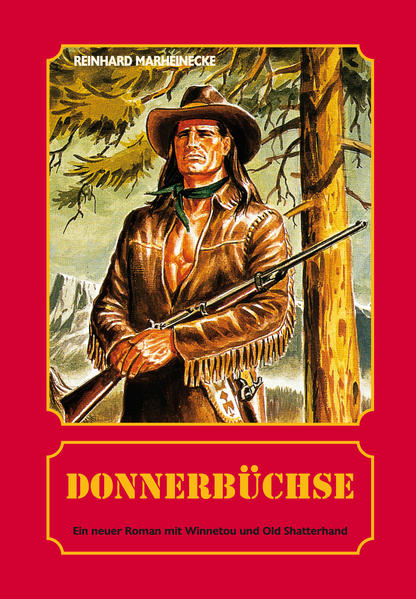 Winnetou und Old Shatterhand begleiten den naiven und unerfahrenen reisenden Buchhändler Aurelius Hadley-Prestige zum Eisenbahnercamp der „Texas and Pacific Railroad Company“. Ein Attentäter zündet die Sprengstoffvorräte der Eisenbahner. Der Schaden nach einer verheerenden Explosion ist groß. Die Blutsbrüder machen sich auf die Verfolgung des Täters, bei der sie auch der Humply Bill und der Gunstick Uncle begleiten. Die Freunde geraten darauf ins Visier einer auf dem Kriegspfad befindlichen Horde Caddo-Indianer und können sich nur mit Müh und Not in einen Außenposten von Fort Jefferson flüchten. Dort treffen sie zu ihrer Überraschung den Westläufer Blunderbuss wieder. Aber warum greifen die Caddo auch das Fort sofort an? Warum haben sie so einen unstillbaren Hass auf Blunderbuss? Können die Blutsbrüder den Attentäter des Anschlag auf das Eisenbahnercamp seiner gerechten Strafe zuführen? Lesen Sie die Antworten selbst in dem neuen großen Roman mit den Helden des Wilden Westens.