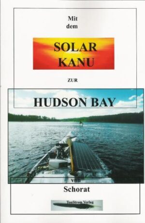 Schorat hat wohl als erster Mensch eine Solar Kanu-Reise durch Nord-Kanada zur Hudson Bay gemacht! Die Idee, und der Tod eines Freundes, war der Hintergrund, um herauszufinden ob ein Kanu mit 400-450 Pfund Zuladung, mit einem aus Sonnenenergie angetriebenen Elektromotor, im Norden Saskatchewans und Manitobas, an der Grenze zum Northern Teritory, funktionsfähig, und somit Verbrennungsmotor und Benzin unabhängieg, machen würde. In diesem Buch beschreibt Schorat die Monate von Juni bis Oktober auf den Gewässern des Churchill Riversystems und dem Seal River in die Hudson Bay. Die Solarenergie hatte sich sehr gut bewährt. Wegfallen würde die starke Verschmutzung, die sich auf den Inseln oder den Portagen angesammelt hat, in dieser sonst fabelhaften Natur Nordkanadas. Denn oft lagen Öldosen und andere Benzinmotor-Utensilien herum. Mit 20 Stunden Sonnenschein war es leicht die Batterie voller Power zu haben. GENFOOD NEIN DANKE BIO JAAAAAAAAAA