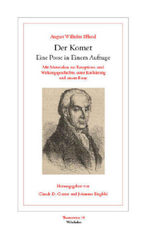 Nicht erst die jüngsten Rezeptionsdokumente zeigen, dass die eher unbekannte Posse Der Komet von 1798 des bekannten Schauspielers, Theaterdirektors und Unterhaltungsschriftstellers August Wilhelm Iffland (1759-1814) immer wieder zu irritieren und zu faszinieren wusste. Die hier vorgelegte Edition, die dem Erstdruck von 1799 folgt, enthält Dokumente zur Rezeptions- und Wirkungsgeschichte, Informationen zum Leben und Wirken des Autors sowie zum kultur- und literaturgeschichtlichen Kontext.