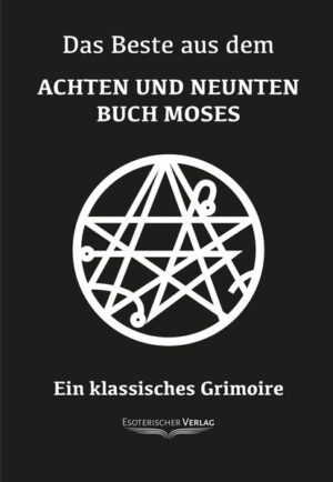 Ein klassisches Bücher über magische Artefakte. Das sagenumwobene 6. und 7. Buch Moses, jenes legendäre Bücher über magische Artefakte des Mittelalters findet hier seine Fortsetzung. Es ist auch in der heutigen Zeit ein gesuchtes und begehrtes Zauberwerk der praktischen Magie. Beim Vorbereiten der Neuauflage 2020 ist uns besonders das "Schatzgebet der heiligen Corona" aufgefallen - und ein gewisser archetypischer, bedeutungsschwangerer Zusammenhang zwischen dieser Heiligen (im Katholiszismus die Patronin von Geld, Metzgern und Schatzgräbern) und der Benennung eines gewissen Virus. Über diese Zusammenhänge könnte dem aufmerksamen Leser der eine oder andere okkulte Aspekt der "Pandemie" klar werden.