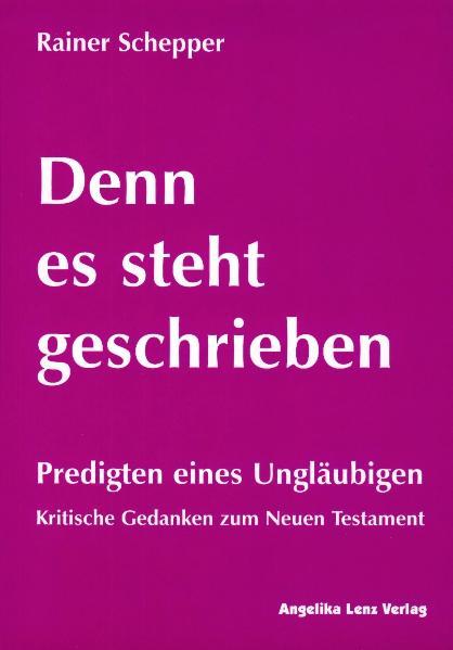 Auch dieses Buch von Rainer Schepper ist getragen und durchdrungen vom unbestechlichen Geist eines ethisch geprägten Humanismus, der die Evangelien engagiert, aber vorurteilsfrei unter einem einzigen Gesichtspunkt würdigt: dem der integren Menschlichkeit und der für alle ohne Ausnahme geltenden Menschenrechte. Auch dort, wo der Autor die Waffe der Satire, der Ironie, des Spotts einsetzt, geschieht dies ausschließlich aus humanen Beweggründen, um die Fassaden und Illusionen falscher Christlichkeit, die sich in zwei Jahrtausenden Christentumsgeschichte gebildet haben, abzubauen. Prof. Dr. Hubertus Mynarek