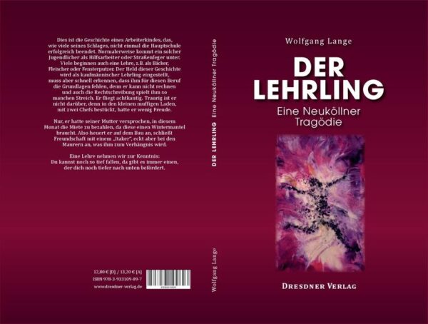 Dies ist die Geschichte eines Arbeiterkindes, das, wie viele seines Schlages, nicht einmal die Hauptschule erfolgreich beendet. Normalerweise kommt ein solcher Jugendlicher als Hilfsarbeiter oder Straßenfeger unter. Viele beginnen auch eine Lehre, z.B. als Bäcker, Fleischer oder Fensterputzer. Der Held dieser Geschichte wird als kaufmännischer Lehrling eingestellt, muss aber schnell erkennen, dass ihm für diesen Beruf die Grundlagen fehlen, denn er kann nicht rechnen und auch die Rechtschreibung spielt ihm so manchen Streich. Er fliegt achtkantig. Traurig ist er nicht darüber, denn in den kleinen muffigen Laden, mit zwei Chefs bestückt, hatte er wenig Freude. Nur, er hatte seiner Mutter versprochen, in diesem Monat die Miete zu bezahlen, da diese einen Wintermantel braucht. Also heuert er auf dem Bau an, schließt Freundschaft mit einem „Itaker“, eckt aber bei den Maurern an, was ihm zum Verhängnis wird. Eine Lehre nehmen wir zur Kenntnis: Du kannst noch so tief fallen, da gibt es immer einen, der dich noch tiefer nach unten befördert.