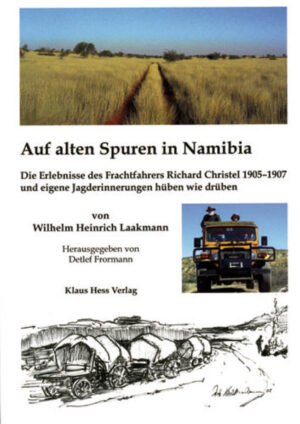 Namibia steht nicht nur für einzigartige Natur, afrikanische Weiten und interessante Menschen, sondern beinhaltet auch gleichzeitig immer ein Stück deutsche Vergangenheit. Wer nach Namibia reist, wird unweigerlich damit konfrontiert. Die Kolonialzeit hat ihre Spuren hinterlassen. Ein altes Tagebuch lässt diese Spuren wieder lebendig werden: Sergeant Richard Christel bereiste in den Jahren 1905–1907 als Frachtfahrer der Kaiserlichen Schutztruppe die Weiten Namibias. Seine – teils recht abenteuerlichen – Erlebnisse zeichnete er später schriftlich auf und gewährt dem Leser heutzutage einen Einblick in die damalige Zeit. Fast hundert Jahre nach diesen Ereignissen ?elen die Schriftstücke Wilhelm H. Laakmann zu, der sich zusammen mit seiner Frau auf Spurensuche in Namibia begab, um die Schilderungen des Sergeanten aus heutiger Sicht dokumentieren und kommentieren zu können. Eine Großzahl der geschilderten Plätze fand sich auch heute noch wieder. Die in diesem Buch mit viel Humor und Selbstironie beschriebenen Reise- und Jagderlebnisse des leidenschaftlichen Jägers in Namibia und Deutschland schlagen die Brücke zwischen Vergangenheit und Gegenwart, zwischen Namibia und Deutschland und geben dem alten Tagebuch einen unterhaltsamen Rahmen.