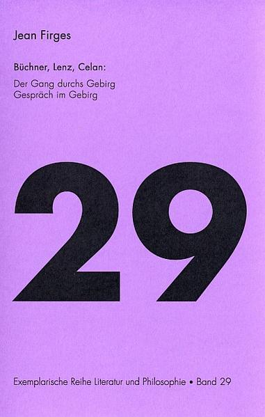 Die Studie untersucht die Wahlverwandschaft der drei Autoren anhand einer Interpretation der beiden Erzähltexte von Büchner und Celan: 'Der Gang durchs Gebirg' und 'Gespräch im Gebirg'. Thema bei Lenz, Büchner und Celan ist der Mensch, die geschundene Kreatur, auf die diese Dichter jeder auf seine Weise aufmerksam machen. Die Gemeinsamkeiten der drei Autoren (trotz aller Unterschiede) sind folgende: Alle drei hatten sie in ihrer Erziehung unter einem strengen Vater zu leiden, alle drei verbrachten sie die meiste Zeit ihres Lebens im Exil, sie hatten alle drei eine hochsensible Konstitution, die sie anfällig machte für psychische Störungen, jeder von ihnen reflektierte die Bedingungen der Möglichkeit von Kunst unter den Voraussetzungen seiner Zeit.