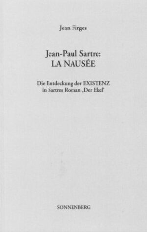 LA NAUSÉE von Sartre ist zugleich ein Roman und ein philosophisches Werk, eine gelungene Einheit von beiden. Es geht dem Autor in diesem Buch um die Freilegung des letzten Seinsgrundes, um die erlebnishaft-fiktive Entdeckung der EXISTENZ durch den Abenteurer Antoine Roquentin. Fünf Jahre später (1942) publiziert Sartre sein Hauptwerk L?être et le néant, das den Existentialismus begründet. LA NAUSÉE ist eine hilfreiche Hinführung zu dem schwierigen philosophischen Diskurs des Hauptwerkes.