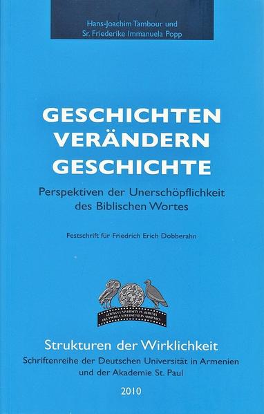 26 renommierte Autorinnen und Autoren schreiben in diesem Band, der in der Schriftenreihe der Deutschen Universität in Armenien und der Akademie Sankt Paul als Band 5 erschienen ist, über religionsgeschichtliche, theologische und philosophische Themen: Geschichten verändern Geschichte-im Alten und Neuen Testament