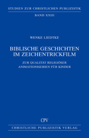 Zeichentrick- und Animationsserien sind die favorisierten Film- und Fernsehmedien der Kinder. An den Einstellungen und Handlungen ihrer Lieblingsfiguren können sie sich orientieren, und sie erhalten durch die Serien Einblicke in ihnen bekannte oder unbekannte Bereiche des Lebens wie die Religionen oder das religiöse Leben. Die vorliegende Studie fragt vor diesem Hintergrund nach Qualitätskriterien für Serien, die biblische Geschichten umsetzen, um die Herstellung hochwertiger Formate zu unterstützen, die Kindern Orientierung bieten, aber auch Unterhaltung versprechen. Im Mittelpunkt einer Analyse nach religiösen und gruppenspezifischen Aspekten stehen zwölf Animationsserien, die eine große Breite unterschiedlichster Adaptionsmöglichkeiten biblischer Geschichten repräsentieren. Parallel werden vorhandene Qualitätskriterien im Film- und Fernsehbereich untersucht und verdichtet. Die Ergebnisse dieser Analyse fließen in die Entwicklung eigener Qualitätskriterien zur Bewertung religiöser Animationsformate für Kinder ein.