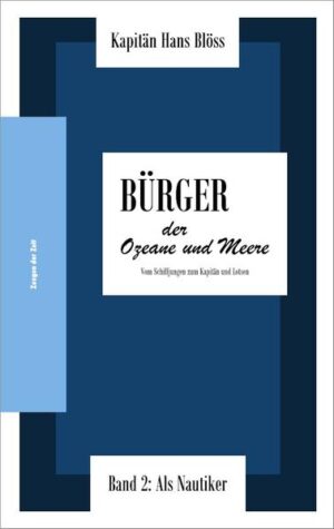 In seiner Autobiografie beschreibt Kapitän Hans Blöss seine Zeit als Schiffsjunge und Matrose von 1905 bis 1912 (Band 1), seine anschließende Zeit als Nautiker, seine Internierung während des 1. Weltkrieges in Chile und die Heimsegelung der „Alexander Isenberg“ 1921 als I. Steuermann mit einer Mannschaft, die sich in ständiger Revolte auch gegen die überkommenen Verhältnisse in der Seefahrt befand (Band 2). Ihm war es eine Herzensangelegenheit, der Nachwelt ein Bild der verflossenen Berufs- und Lebenswelt jener „Bürger der Ozeane und Meere“ nachzuzeichnen, die zu einer Zeit den Globus umsegelten, als für die meisten anderen Kirchturmspitzen nur selten hinter dem Horizont versanken.