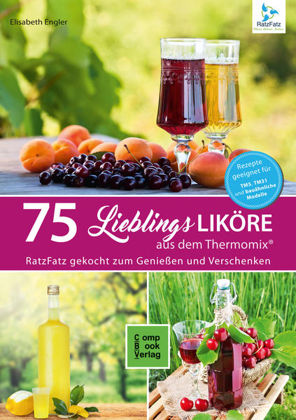 75 köstliche Liköre für jeden Geschmack, RatzFatz zubereitet im Thermomix® TM5 (auch geeignet für TM31). Mit verständlicher Anleitung lassen sich die Rezepte auch von Ungeübten leicht nachmixen. Heraus kommen feine Cremeliköre (Eierliköre, Schokoladenlikör, Karamellikör), Fruchtliköre (Himbeer-Ingwer-Likör, Bratapfellikör, Erdbeerlimes, Apricot-Brandy), Kräuter- und Gewürzliköre (Minzlikör, Zimtlikör, Rosenblütenlikör), Spezialitätenliköre (Gewürzbierlikör, Nussler, Ingwerlikör, Baslamicolikör) sowie ein eigenes Kapitel über Bonbonliköre. Mit ausführlicher Einleitung und Informationen rund um die Likörzubereitung und vielen schönen Farbfotos. Basierend auf dem Titel "60 Liköre aus dem Thermomix" wurde der Inhalt ergänzt um weitere 15 leckere Liköre und das Format vergößert.