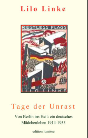 Lilo Linke, 1906 in Berlin geboren, ist als bedeutende Schriftstellerin, Journalistin und Reporterin im englischen Sprachraum und in Lateinamerika hoch geschätzt, als deutsche Emigrantin in ihrer Heimat jedoch nahezu vergessen. Aus dem kleinbürgerlich-nationalistischen Milieu ihrer Familie emanzipiert sie sich, lernt die Wandervogelbewegung kennen und wird 1925 - wie Inge Meysel - Mitglied der Berliner Jungdemokraten und der Deutschen Demokratischen Partei (DDP). 1930 wendet sie sich der Radikaldemokratischen Partei zu, 1932 tritt sie der SPD bei. 1933 verläßt sie ihre Heimat und emigriert nach England, wo ihr die Schriftstellerin Margareth Storm Jameson behilflich ist. Der Erfolg ihres autobiographischen Schlüsselromans „Restless flags“ und ihre englische Übersetzung von Wolfgang Langhoffs Buch „Die Moorsoldaten“ machen sie innerhalb des politischen und literarischen Exils in London bekannt. Hier entsteht ihre lebenslange Freundschaft mit Robert Neumann, der sie als „eine der redlichsten, eine der erfreulichsten Erscheinungen dieser Emigration“ charakterisiert. 1938 wird sie in den britischen P.E.N.-Club aufgenommen. 1940 wird Ecuador zur neuen Heimat, in der sie sich als Journalistin und in Alphabetisierungskampagnen sozial engagiert. Lilo Linkes Schilderung liegt hier sieben Jahrzehnte nach ihrem Erscheinen erstmals in deutscher Sprache vor. Sie läßt erkennen, weshalb die erste Republik auf deutschem Boden scheiterte. Mit dem Blick eines noch fast ganz unpolitischen Mädchens erlebt der Leser Krieg und November