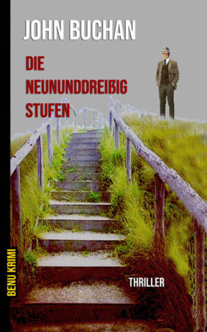 Richard Hannay, der am Vorabend des 1. Weltkriegs aus Südafrika auf ein paar Wochen nach London gekommen ist, um sich zu amüsieren, wird von seinem Nachbarn Scudder gebeten, ihn für eine Weile in seiner Wohnung zu verstecken. Scudder ist einer Verschwörergruppe auf die Spur gekommen, die ein Attentat auf ein ausländisches Staatsoberhaupt plant, das es zu verhindern gilt. Hannay lässt sich auf Scudders Bitte ein und nimmt den Mann auf, aber als er eines Abends in seine Wohnung zurückkehrt, findet er dort Scudders Leiche mit einem Messer im Rücken. Hannay muss nun befürchten, von der Polizei selbst des Mordes verdächtigt zu werden und als Mitwisser der Attentatspläne bereits in das Visier der Verschwörer geraten zu sein. Da er sich verpflichtet fühlt, an Scudders Stelle das Attentat zu verhindern, beschließt er, aus London zu fliehen, um sich bis zum Tag des Attentats in einer einsamen Gegend zu verstecken. Mit der Uniform eines Milchmanns kann er aus seinem Haus, das bereits überwacht wird, entkommen und nimmt einen Zug in das schottische Hochland. Doch Scudders Mörder sind ihm bereits auf der Spur. Hannay hat es mit sehr gefährlichen Gegnern zu tun. Kurz vor seinem Tod hatte Scudder ihm noch einen Mann beschrieben, den er wie keinen anderen auf der Welt fürchtet, das Oberhaupt der Verschwörer, einen alten Mann, der daran zu erkennen sei, dass er ›seine Augenlider herabklappen könne wie ein Falke‹. - - John Buchans Spionagethriller aus dem Jahr 1915 ist ein zeitloser Klassiker der Kriminalliteratur.