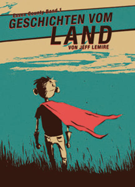 Jeff Lemires Werk 'Geschichten vom Land' ist der erste Teil einer mehrfach prämierten Trilogie von Graphic Novels , die in einer fiktiven Version in der Heimatstadt des Zeichners in Essex County, Ontario, Kanada spielen. Der Künstler erzählt hier die Geschichte des zehnjährigen Waisen Lester, der auf der Farm seines Onkels lebt. Als ihre Beziehung immer schwieriger wird, freundet sich Lester mit dem kauzigen Tankstellenbesitzer Jimmy Lebeuf an, einem ehemaligen Hockey Star. Die beiden flüchten in ihre eigene Traumwelt aus Superhelden, außerirdischen Invasoren und gutem alten Eishockey...