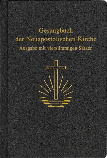 Das "Gesangbuch der Neuapostolischen Kirche, Ausgabe mit vierstimmigen Sätzen" enthält die Melodien und Texte aller Lieder. Im Unterschied zur Melodienausgabe enthält diese Fassung allerdings zu 279 Liedern vierstimmige Vokalsätze. Der Hauptabschnitt "Das geistliche Jahr" folgt dem Ablauf des Kirchenjahrs. Im Hauptabschnitt "Gottesdienst" folgen die Lieder dem gottesdienstlichen Ablauf und seinen liturgischen Elementen. Er ist mit 185 Liedern der umfangreichste Teil des Gesangbuchs. Die Rubrik "Sakramente" ist dreigeteilt (Heilige Taufe, Heiliges Abendmahl, Heilige Versiegelung). Der Abschnitt "Segenshandlungen" gliedert sich in Konfirmation und Trauung. Die Lieder des Abschnitts Den Glauben leben eignen sich für den Gottesdienst, begleiten den Einzelnen aber auch in seinem persönlichen Alltag. Alle Melodien wurden in leicht singbare Tonhöhen transponiert. Mit Rücksicht auf die Spielbarkeit der Orgelsätze finden nur Tonarten mit bis zu drei Vorzeichen Verwendung. Alte Melodien wurden in einigen Fällen behutsam der originalen Gestalt angenähert oder in diese zurückgeführt, sodass unter anderem die Betonungen der Texte besser zur Geltung kommen. Teilweise wurden Melodien des 19. Jahrhunderts vorsichtig geglättet und der allgemeinen Singpraxis angepasst.