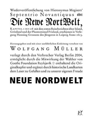 Von historischem Wert ist dieses Buch des Islandspezialisten Wolfgang Mu?ller. Er wendet sich der 'Neuen NortWelt' desUniversalgelehrten Hieronymus Megiser zu. Sein damals populäres,heute extrem rares Buch war das erste deutschsprachigeWerk, welches ausfu?hrlich u?ber Island, Grönland und die PhantominselFrißland berichtete. 1613 in Leipzig erschienen, enthältes die Island-Reise von Blefken nebst der Gegenrede von BischofArngrimur. Weiterhin die deutsche Erstu?bersetzung der Zeni-Reisen. Die 'Neue NortWelt', ein Grundlagentext fu?r die Islandforschung,u?bertragen in originaler Typo- und Orthographieist hiermit wieder zugänglich gemacht worden. Wolfgang Mu?lleranalysiert in seiner Einleitung die Projektionen, die sich damalsvom Kontinent aus auf die isolierten Inseln des Nordatlantiksrichteten.'Ich hab ein Isländer gesehen/der eine Hamburgische Tonnenvoll Bier so leichtlich an den Mund hielt / und daraus tranck /als wann er nur ein Kannen hette in der Hand gehabt… Und sieleben also viel Jahr ohn Arzney und Arzt. Es erreichen ihre vieldas 150. Jahr. Ich habe einen alten Mann gesehen/ der sagte daßer damals schon 200. Jahr gelebet hette. Ja, Olaus Magnusschreibet im 20. Buch/die Isländer leben 300. Jahr.'