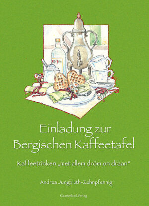 Einladung zur Bergischen Kaffeetafel mit zahlreichen Illustrationen Köstlicher Kaffee aus scheinbar unerschöpflicher Quelle, frisch gebackene Waffeln und ein reichhaltig gedeckter Tisch, der niemals leer wird - das ist die Bergische Kaffeetafel, die bekannteste kulinarische Spezialität des Bergischen Landes. Mit „Kaffeetrinken ein­mal anders“, nämlich Kaffeetrinken „met allem dröm on draan“, seine Gäste zu verwöhnen, lohnt sich! Es bringt neben dem Genuss auch eine gemütliche und gesellige Atmosphäre. Als kleiner Leit­faden will Ihnen dieses Buch Anregungen geben zur Gestaltung Ihrer „eigenen“ Bergischen Kaffeetafel.