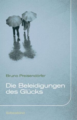 In den 'Beleidigungen des Glücks' zeichnet Bruno Preisendörfer zutiefst menschliche Figuren, die mit unvorhersehbaren Ereignissen ebenso umgehen müssen wie mit den lähmenden Gewohnheiten des Alltags. Da ist beispielsweise die Rede von Hans, der ein Leben lang an seinem Haus baut. Im Obergeschoß soll später einmal seine Tochter Silvia mit ihrer Familie leben. Doch als Silvia erwachsen ist, zieht sie mit ihrer unehelichen Tochter in eine andere Stadt und kehrt erst nach Hans’ Tod in ihr Elternhaus zurück. Oder die Geschichte von Winfried und Bettina, die zusammen eine Affäre haben. Bettina verläßt ihren Lebensgefährten, kehrt aber nach einiger Zeit zurück, schließlich haben sie während ihrer Trennung öfter miteinander geredet als vorher. Winfried hingegen verheimlicht seiner Frau die Affäre, denn mit seiner Ehe hatte das nichts zu tun. Vom Seitensprung seiner Frau weiß er nichts. Meisterhaft lotet Bruno Preisendörfer das Miteinander von Männern und Frauen aus, ob als Liebespaar, Ehepartner oder Familienangehörige. Dabei verleiht seine ebenso pointierte wie poetische Sprache den 'Beleidigungen des Glücks' eine melancholische Schönheit, die uns Vertrautes in neuem Licht zeigt und Unbekanntes vertraut werden läßt.