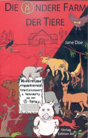 Nach dem Tode ihrer Besitzerin versuchen Farmtiere aus Hunger und Verzweiflung das Unmögliche: Sie versorgen sich selbst und beginnen die Farm auf Konsensbasis weiterzuführen. Mittlerweile lernt ein von Orwells ‚Farm der Tiere’ verjagtes Schwein eine Gruppe von Tieren kennen, die gegen die Zerstörung des Waldes durch eine Kapitalgesellschaft kämpfen. In deren Lager und auf der ‚Anderen Farm der Tiere’ erfährt es von mutigen Katzen in Kat-z-alonien und Bären in Bärcelona, sowie vom Kampf der Wollies (Wobblies) für bessere Lebensbedingungen. Es trifft auf Freiheitskämpfer (Lamas) aus Südamerika, die entflohenen Laborratten der Band ‚Freie Radikale’ und eine ‚Heilige Kuh’, die die Notwendigkeit der ‚Großen Stampede’ predigt, falsche Verdächtigungen, echte Spione und von der Regierung geplante Übergriffe lassen den Ausgang der Geschichte ungewiss erscheinen. ‚Die andere Farm der Tiere’ ist eine spannende Fabel in der Tradition von Orwells ‚Farm der Tiere’, die die Niederträchtigkeit von Kapitalismus und Kommunismus beschreibt. ‚Die andere Farm der Tiere’ zeigt eine positive Alternative auf. Die Hinzufügung wilder Tiere in Form von Waldschützern ist humorvoll und inspirierend zugleich. Äußerst empfehlenswert. - Judi Bari, Autorin von Timer Wars.