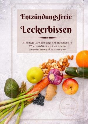 Autoimmunkrankheiten, Stress, ungesunder Lebensziel und falsche Ernährung führen oft zu Unverträglichkeiten, ständigen Infekten und vielen anderen entzündlichen Prozesse in unserem Körper. In diesem Buch gibt es 24 entzündungsfreie Rezepte unterteilt in Frühstück, Hauptspeise, Salate und Nachspeisen, die nicht nur lecker sind, sondern unseren Organismus ermöglichen, die eigene HEilungsprozesse zu aktivieren und die körpereigene Abwehr zu stärken. Iss Dich gesund und heile Deinen Körper