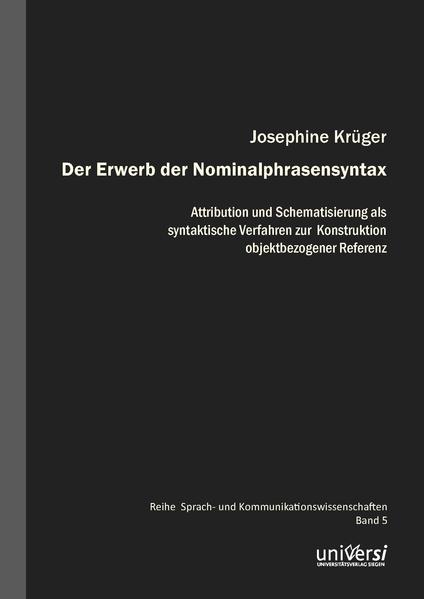 Der Erwerb der Nominalphrasensyntax | Bundesamt für magische Wesen