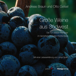 Reich gesegnet mit all den Gaben, die dem Weinbau seit alters her ein Geschenk sind - Erde, Wasser und Sonne - ist Baden-Württemberg das Weinland in Deutschland, das Jahr für Jahr die meisten Auszeichnungen erhält. Dazu kommt die große Leidenschaft, die lange Erfahrung, die wichtige Tradition, der große Mut und der unbedingte Wille, ja unbändige Ehrgeiz der Winzer, aus dem ihnen anvertrauten Land und Gut das Beste zu formen. Das neue Weinbuch „Große Weine aus Südwest“ stellt die 101 besten Weingüter im Genießerland Baden-Württemberg vor. Wie die Weine durch ihren Charakter bestechen und jeder einzelne Tropfen dem Genießer eine ganz eigene Geschichte erzählt, so haben auch die Winzer viel zu berichten über ihre große Kunst im Weinberg und im Weinkeller, über ihre Großen Weine. Lothar Späth, der überaus erfolgreiche ehemalige Ministerpräsident des Landes Baden-Württemberg, erzählt in seiner Liebeserklärung davon, wie wichtig ihm der Wein, die Weinfreude und die Weinfreunde sind und wie der Wein Teil seines Lebens und Lebensalltags geworden ist. Das neue Buch „Große Weine aus Südwest“ möchte dazu einladen, Baden-Württemberg, das Weinland, das zum Genießerland geworden ist, immer wieder neu zu entdecken und die Großen Weine aus Südwest zu kosten und zu genießen.