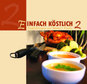 Wunderschön aufgemacht mit bunten Bildern von verschiedenen internationalen Gerichten war und ist dieses Kochbuch „Einfach köstlich Band 2“ noch immer ein Bestseller. Gerne schauen Alt und Jung hinein, denn es ist für jeden etwas dabei. Gerichte, die einfach und schnell gemacht sind, der kleine Hunger ist auch schnell gestillt. Auch für festliche Tafeln zu Hochzeiten oder anderen feierlichen Anlässen finden Sie hier eine reiche Auswahl. In diesem Kochbuch finden Sie neue Rezepte für Ihre Familie, die erprobt und bewährt sind. Dieses Buch darf in der Küche nicht fehlen!