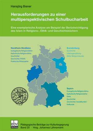 Die hier vorgelegte Schulbuchanalyse untersucht die Darstellung des Islam in Büchern für Religionslehre, Ethik, Geschichte und verwandte Fächer in den Jahrgangsstufen 5 bis 10. Dabei wird der Stand in Bayern detailliert dokumentiert und diskutiert und schließlich in bundesweiter Perspektive mit einer allgemeineren Analyse aller relevanten nordrhein-westfälischen und brandenburgischen Schulbücher abgeglichen. Die Analyse ordnet die Darstellung des Islam in einen größeren Zusammenhang des Schulbuchs als „Informatorium, Pädagogikum und Politikum“ ein und berücksichtigt darum fachwissenschaftliche, fachdidaktische und gesellschaftspolitische Aspekte. Da bei der Diskussion bisher fachwissenschaftliche oder politische Urteile im Vordergrund standen, zielt diese Schulbuchstudie schließlich auf Beispiele guter Praxis bzw. Möglichkeiten einer noch besseren. Zusammen mit der als Band 24 der Reihe veröffentlichten Lehrplananalyse liegen damit 20 Jahre nach den ersten Bänden des „Kölner Projekts“ zur Darstellung des Islam in deutschen Lehrplänen und Schulbüchern, mit anderen Forschungsdesign, aber ähnlichen Anspruch auf Validität und Repräsentativität die Ergebnisse eines „Nürnberger Projekts“ vor.