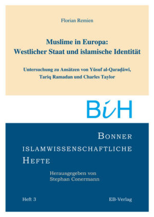 In Europa leben mehrere Millionen Muslime als religiöse Minderheiten in Staaten, die sich als säkular und demokratisch definieren. Das Fundament dieser Staaten besteht zum einen aus allgemeingültigen, säkularen Gesetzen und Regeln des gemeinschaftlichen Zusammenlebens und zum anderen aus der Aufforderung an die Bürger zur aktiven Mitgestaltung des Gemeinwesens und zur Partizipation an den politischen Entscheidungsprozessen. Im Hinblick auf die muslimischen Minderheitengruppen in Europa stellt sich vor diesem Hintergrund die Frage ihrer Integration. Verhindert ihr Muslimsein mit seinem Bezug auf šaria und umma, dass sie den säkularen Rechtssystemen ihrer Aufnahmeländer gegenüber in letzter Konsequenz loyal sein können und mit ihren nichtmuslimischen Mitbürgern eine tatsächliche Gemeinschaft bilden können? Inwiefern können das Bewusstsein als Muslim-also das Muslimsein-und das Bewusstsein als Staatsbürger-also das Bürgersein-bei Muslimen in Konflikt miteinander geraten? Welche Auswirkungen hat dieser Konflikt auf die Verfasstheit der europäischen Staaten und Gesellschaften? Um die Frage zu erörtern, ob es einen solchen Konflikt tatsächlich gibt und wie mit diesem von muslimischer und nichtmuslimischer Seite umgegangen werden kann, werden verschiedene normative Ansätze untersucht. Dabei stehen zum einen die beiden einflussreichen muslimischen Autoren Yusuf al-Qaradawi und Tariq Ramadan im Zentrum des Interesses, die beide ausführlich zum Leben von Muslimen in nichtmuslimischen Gesellschaften gearbeitet haben. Zum anderen werden die Überlegungen des kanadischen Philosophen Charles Taylor vorgestellt, der sich intensiv mit den Voraussetzungen und Konsequenzen des Zusammenlebens von Mehrheiten und Minderheiten in einer Gesellschaft auseinandersetzt.