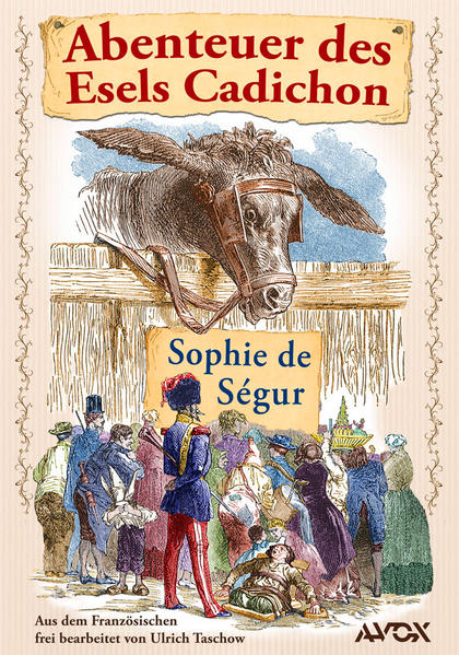 Lass Dich verzaubern von einer der komischsten, anrührendsten, liebevollsten und tiefsinnigsten Lebensgeschichten eines Tieres seit den Fabeln Äsops – ein absoluter Bestseller der Weltliteratur, das erfolgreichste Buch der Französin Sophie de Ségur, verfilmt, übersetzt in verschiedene Sprachen, und nun auch in deutscher Sprache auf dem Markt. Der kluge und gleichwohl rebellische Esel Cadichon erzählt von seinen ganz und gar unglaublichen Abenteuern, den lustigen und derben Streichen, die er seinen Besitzern spielte, aber auch von seinem großen Kummer auf der Suche nach dem Glück in einer Welt der Menschen, die ihn und seine Artgenossen nur als dumm, unwissend und eigensinnig abtun. Derart von einem lieblosen, grausamen Besitzer zum nächsten getrieben, der immer aufs Neue sein Leben schicksalhaft bestimmen wird, gleicht Cadichons Leben einer wahnwitzigen Irrfahrt, die eigentlich nur ein tragisches Ende finden kann. Doch glücklicherweise ist dem nicht so. In dem kleinen 5- jährigen Jakob trifft Cadichon nach vielen Wirrungen endlich auf einen Menschen und Freund, der zu wahrer, vorurteilsfreier Liebe auch zu einem Esel fähig ist. Und Cadichon findet durch diesen kleinen Jungen zurück zu seinem Weg des Herzens. Indem Cadichon hemmungslos über die aus seiner tierischen Sicht völlig absurden Verhaltensweisen der Menschen reflektiert, avanciert sein Abenteuerbericht zugleich zu einer köstlichen Gesellschaftskritik, ähnlich beißend und unterhaltsam wie z.B. Gullivers Reisen. Cadichons Abenteuer sind auch eine der frühesten Bekenntnisse zur Würde und den Rechten der Tiere. Dazu findet Sophie de Ségur auch noch einen wunderbaren Sprachton, mit dem sie die Herzen der Kinder und Erwachsenen gleichermaßen berührt. Diesen Esel Cadichon muss man einfach lieben. Sollte der ein oder andere Leser bei der Lektüre Parallelen zu seinem eigenen Leben entdecken, dann ist dies kein Zufall. Denn Cadichons Abenteuer sind letztendlich die gleichnishafte, ewig aktuelle Geschichte eines begabten Wesens, das sich nach Freiheit, Liebe und Anerkennung sehnt und in einer in Vorurteilen gefangenen Gesellschaft gerade deshalb nur auf Ablehnung trifft. Derart wird Cadichon zum Schutz seiner Ideale und Identität unfreiwillig zum Rebellen, der die Welt wortwörtlich auf den Kopf zu stellen versucht. Oder um mit seinen Worten zu schließen: „Nachdem Ihr dieses Büchlein gelesen habt, werdet Ihr Euch endlich eingestehen müssen, dass, statt wie bisher zu sagen: ‚Dumm wie ein Esel, unwissend wie ein Esel, eigensinnig wie ein Esel, frech wie ein Esel‘, es vielmehr von nun an richtig heißen muss: ‚Geistreich wie ein Esel, klug wie ein Esel, verständnisvoll wie ein Esel, liebevoll wie ein Esel.‘ Und ich bin mir sicher, dass Ihr und Eure lieben Eltern noch stolz auf diese Lobeserhebungen sein werdet. I- ah!“ www.avox- verlag.de/index.php/abenteuer- des- esels- cadichon