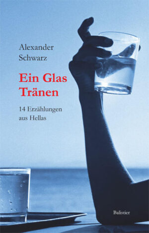 Ein Glas Tränen. Sind es Freudentränen, Tränen explodierender Heiterkeit, Tränen der Ausgelassenheit und Lust, Lachtränen, Tränen des Glu?cks? Oder sind es Schmerzenstränen, Tränen unendlicher Trauer, Tränen du?sterer Schwermut, Verzweiflungstränen, Tränen des Unglu?cks? Es sind vor allem viele. Alexander Schwarz ist seit vielen Jahren in Griechenland unterwegs. In seinen vierzehn Erzählungen aus Hellas schaut er genau hin: Menschen, Tiere, Pflanzen - alles scheint unter dem Dach des Olymp und den wachsamen Augen von Zeus in Bewegung. In dieser Licht- und Schattenwelt scheint nichts vorhersehbar. Im Leben und im Tod durchdringen sich tragische und komische Momente, Ernst und Heiterkeit vermischen sich. Was manchen Nordeuropäer am griechischen Alltag und an der Mentalität seiner Protagonisten manchmal verwundert, seltener auch schon mal verzweifeln lässt, scheinen die Griechen seit Jahrtausenden akzeptiert zu haben - ein Leben in der Zwischenwelt von Ja und Nein, von Hell und Dunkel, von Gut und Böse, von Richtig und Falsch.