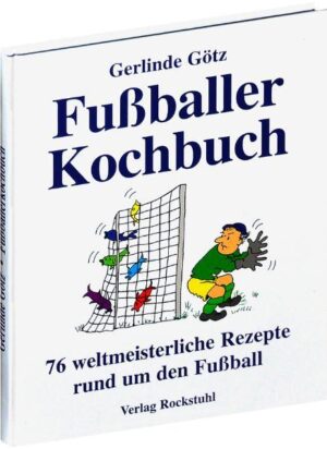 Autorin Gerlinde Götz, mit 17 Zeichnungen von Rolf Westerhoff, 76 weltmeisterliche Rezepte rund um den Fussball. 96 S.,gb. EIN BUCH ZUM VERSCHENKEN, natürlich auch zum Kochen für Fußballfreunde und Vereinsmitglieder. Geschrieben mit viel Humor umrahmt von Zeichnungen von Rolf Westerhoff. Die Autorin schreibt im Vorwort: Seit vielen Jahrhunderten gibt es Verbindungen zwischen Sportlern und Genießern. Bis zum Jahr 2006, der Fußballweltmeisterschaft in unserem Lande, und darüber hinaus, wird sich daran nichts ändern. Obwohl König Edward III. 1349 in England das Fußballspiel verboten hatte, entstanden viele Jahre später, nämlich zwischen 1863 1877, erste Spielregeln von Vertretern Londoner Fußballklubs. Der Sieg der runden Kugel war nicht aufzuhalten. Der Fußball lebt! Bis zum heutigen Tag hat sich nichts an der Faszination für diese Sportart geändert. Im Gegenteil: Fußball ist zum beliebtesten Freizeitsport geworden. All das ist ohne die zahlreichen Sportfreunde und Liebhaber undenkbar. Deshalb soll mein Fußballerkochbuch Anregung sein, das leibliche Wohl beim Zuschauen, in Fußballerrunden und bei Vereinsfesten zu pflegen. Für alle Fußballfreunde in Deutschland, aber auch die vielen engagierten Funktionäre, Schiedsrichter, Übungsleiter, Freundinnen, Muttis, Omas und Opas also für die gesamte Fußballfamilie - ist das Büchlein mit seinen Rezepten ein besonderer Knüller. INHALTSVERZEICHNIS: JANUAR Quer durch die Beete 8 Duftschnee 9 Eisblumen 9 Vogelhochzeit 10 FEBRUAR Gärtners Winterhäckerle 12 Gartensuppe 13 Kalte Füße 14 Verzauberter Schnee 15 MÄRZ Märzenbecher 17 Wiesenzauber 17 Schneeglöckchen 18 Bissige Gärtnerin 18 Bärenstarker Gärtner 19 Frischkäse-Dip 19 APRIL Kohlgeflüster 21 Schnüffeleien am Stock 22 Frühlingsphantasien 23 Wildfänger-Dip 24 Blaues Erwachen 24 MAI Spießsüppchen 26 Gurr-Gurr-Süppchen 27 Gartenzaun 28 Häschen im beerigen Rahm 29 Männertreu 30 Donnerwetter 31 Wiesenhütchen mit Geschrei 32 Versteckspielereien 32 Schlafmützchensoße 33 Gekrümeltes 34 Buddel-Bleichstängel 34 Seerose 35 Quellwasser 36 JUNI Streicheleinheiten 38 Zaubertaler 39 Tierisches am Zaunspfahl 40 Moonlight-Topf 41 Schilfbett 42 Maulwurfshaufen 42 Strammer Bursche 43 Heuhaufen 44 Zartgrünes 44 Nussige Verführung 45 Liebesgeflüster 46 JULI Verzauberte Liebesrolle 48 Wiesensüppchen 49 Geschnetzelte Stängel 50 Kikeriki 51 Ringelblümchen 52 Schubkarre 53 Einschleichfrüchtchen 54 Blaublütler 55 Wuschelkopf 55 Süße Enthüllung 56 Stinkerzehen 56 Gartenteiche 57 Zauberbrunnen 58 AUGUST Beeriges 60 Fruchtiger Spaß 60 Keuliges 61 Windlicht 62 Vogelnester 63 Kompostschläfer 64 Gartenschlauch 65 Spaten 66 Starkes Wasser 66 Sauerwasser 67 Lieblichmacher 68 Liebliches Wasser 69 Herzhaftmacher 69 Starkmacher 70 Kraftwasser 70 SEPTEMBER Bachwunder 72 Sellerieröschen 72 Festringel 73 Knackiges 74 Partykürbis 75 OKTOBER Verführerische Eva 77 Scharfer Adam 77 Sonnenblumen 78 Rasenmäher 78 Farbtupferl 79 Lichtblicke 80 Paradiesisches 80 Wurzelblume 81 Blumenkränzchen 81 NOVEMBER Ochse im Wurzelgemüse 83 Reste in der Pfanne 84 Maulwurfskneipe 85 Beblätterte Äpfel 86 DEZEMBER Fremdgänger 88 Kuschelig und Warm 89 Rutschpartie mit Hindernissen 90 Schwarzer Kater 91 Schwedenpunsch 92 Sachregister Fachbezeichnungen 93 Sachregister Phantasienamen 94