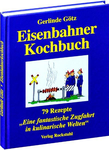 Gerlinde Götz, 96 Seiten, 17 Zeichnungen von Rolf Westerhoff, gb., 79 Rezepte für eine fantastische Zugfahrt in kulinarische Welten. Ein lustiges Büchlein. AUS DEM VORWORT: Was steckt hinter den Rezepten: „Heizers Feuerbett“ oder „Signalgeflügeltes“ ? Die Lösung findet man im neu erschienenen „Eisenbahnerkochbuch“ von Gerlinde Götz. Sie läd auf eine „fantastische Zugfahrt in kulinarische Welten“ ein. Wir erleben, wie gesagt kulinarisch, „Molli“, den „Royal Orient Express“, aber auch „Waldviertler Schmalspurkost“, den „Nikolaussonderzug“ und den „Seenland-Express“. Die Autorin gehört nicht zu den ewigen Kritikern der Bahn, sondern zu jenen, welche die Bahn schon immer in den Bann zog: „Seit fast zwei Jahrhunderten fasziniert die Menschen die große und kleine Welt der Eisenbahn. Interessante Technik, wie Dampf- und Von „Heizers Feuerbett“ und dem „Nikolaussonderzug“. Elektrolokomotiven, der vielfältige Wagenpark, die beeindruckenden Bahnanlagen, vor allem architektonisch gelungene Bahnhöfe, lange Tunnel und monumentale Brückenbauten sind es, die diese Faszination ausmachen.“ Es enthält neue Ideen und soll Anregungen zur Gestaltung von Feierlichkeiten in familiärer- und Hobbyrunden geben. Es ist allen Hobbyeisenbahnern, Modellbahnern, Köchen und Hobbyköchen sowie Hausfrauen gewidmet. Der bekannte Zeichner Rolf Westerhoff schuf die humorvollen Karikaturen. Nach ihren Büchern „Feuerwehrkochbuch“ und „Gärtnerkochbuch“ gilt das „Eisenbahnerkochbuch“ als drittes Werk der Autorin INHALTSVERZEICHNIS: Inhalt 6 1. Kalte Vorspeisen 7 Assistentenschnitte 8 Schnittiger Sekretär 9 Ausgekochter Inspektor 10 Zungenflinker Rat 11 Signalgeflügeltes 12 2. Warme Vorspeisen 13 Windleitblech 14 Vorblock 15 3. Eintöpfe und Suppen 16 Vorwärmer 17 Schaffnerzangensuppe 18 Rauchkammersuppe 19 Schwellenhopsersuppe 20 4. Fischgerichte 21 Mukraner Fährhafenschmaus 22 Borkumer Museumsbahnscholle 23 Rotmütze 24 Kappelner Museumsbahn 25 Seenland-Express 26 Saßnitzer Fischzug 27 5. Fleischgerichte 28 Schluff 29 Signalmeister-Lamm 30 Amtmann’s Blütenschnitzel 31 Gefüllter Tunnel 32 Molli 33 Royal Scotsmann 34 6. Candle-Light-Dinner 35 Kingston Flyer 36 Heizers Feuerbett 37 Triebwagen 38 Kuppler 39 7. Leichte Kost 40 Waldviertler Schmalspurkost 41 Mutter-und-Kind-Abteil 42 Schlingerstück 43 Pufferteller 44 Kolbenschieber 45 Schrankenbaum 46 Fahrplankonferenz 46 8. Gemüsebeilagen 47 Bahndamm-Ernte 48 Lampenputzer 49 Dampfbummelfahrt 50 Rasender Roland 51 Blasrohr 52 Streckenläufer 53 9. Sättigungsbeilagen 54 Ablaufberg 55 Feuerbüchse 56 Palace on Wheels 57 Läutewerk 58 Semmeringbahn 59 Schotterbett 60 Pufferküsser 61 Varesina Express 62 10. Salate 63 Kohlenzug 64 Regionalexpress 65 Taubertalfahrt 66 Feldbahnzug 67 Knallkapsel-Salat 68 11. Nachspeisen 69 Mont-Blanc-Express 70 Rumpelbahn 71 Nostalgiezug 72 Nikolaussonderzug 73 Heißläufer 74 12. Gebäck 75 Sandkasten 76 „Gebäck“-Wagen 77 Feste Fahrbahn 78 13. Getränke 79 Heizer 80 Drehscheibe 80 Glacier Express 81 Blue Lady 81 Merktafel-Bowle 82 14. Zubereitungen 83 Zuschlag 84 Mayonnaise-Joghurt-Dip 84 Royal Orient Express 85 Himmelreich 86 Höllental 86 „Veräppelter“ Bergmeister 87 Bahnarzt-Kur 87 15. Spezialitäten 88 Schwarzfahrer 89 Hungaria-Express 90 Schwerlastwagen 91 Telegrafenmast 92 Ferkeltaxe 93 Expressgut-Schaden 94 Sachregister Fachbezeichnungen 95 Ableitung der Eisenbahntermini 96