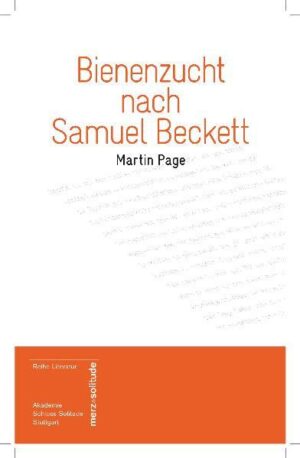 Das Tagebuch eines bislang unbekannten Assistenten Samuel Becketts wird nach einem Lagerhallen-Brand zwischen Becketts nachgelassenen Manuskripten und Dokumenten aufgefunden. Der angehende Anthropologe protokolliert darin seine Tätigkeit für Beckett: Dies ist der Rahmen. Mittels der Figuren Becketts und seines Assistenten, die gemeinsam über mehrere Wochen hinweg das Archiv des Schriftstellers für die Nachwelt ordnen, entfaltet der Erzähler spielerisch einen wunderbar ironischen Diskurs über Künstlerdasein und -kult und die Problematik von Werkinterpretationen. Eine Künstlernovelle voller Leichtigkeit und Ironie, zugleich eine Hommage an Beckett und eine Anleitung zum Lesen.