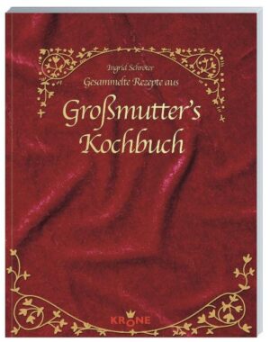 Eine ganze Reihe interessanter und schmackhafter Rezepte, eben nach Großmutter´s Art, hat unsere Autorin Ingrid Schröter gesammelt und liebevoll zusammengetragen. Gaumenfreuden pur - für den, der es einmal etwas herzhaft und deftig mag!