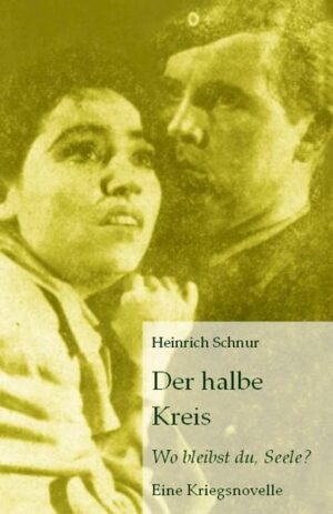 Heinrich Schnur, geboren 1919 in Hamburg, hat die Gräuel des Krieges aus nächster Nähe erlebt. Er war als Frontsoldat von 1939 bis 1945 in Polen, Holland, Italien und Frankreich. Die Novelle "Der halbe Kreis" schrieb er noch in französischer Kriegsgefangenschaft. Nach seiner Heimkehr nach Hamburg trat Renate George in sein Leben. Mit ihr war er von 1951 bis zu ihrem Tod im Juli 2005 verheiratet. "Ich sehe Gott", sagte er, "wie den Vater, der es geschehen lässt, dass sein Kind sich am Ofen die Finger verbrennt, damit es lerne. Die Haut verbrennt zwar, aber darunter wachsen neue Zellen - das ewige Wunder des Lebens. Geburt und Tod sind nur Schnittpunkte eines Kreises. Wir kennen nur seine eine Hälfte, wie des Lebens Bogen aus der Erde aufsteigt, um nach vollendeter Bahn in sie zurückzukehren. Die andere Hälfte aber kennen wir nicht." "Heinrich Schnur verschafft Erinnerungen an Krieg, Flucht und Gefangenschaft."