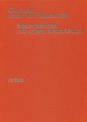 Knorrs Sammlung, die er im eindrucksvoll gestalteten Titelkupfer als „Geistlicher Musen Musicalische Sitten-Lehre“ charakterisiert, vereint 70 in vier Abteilungen angeordnete Lieder