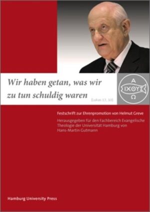 Der vorliegende Band dokumentiert die Reden, die während der akademischen Feier anlässlich der Verleihung der Würde eines Dr. theol. honoris causa an Prof. Dr. Helmut Greve am 19. November 2007 in der Universität Hamburg gehalten wurden.