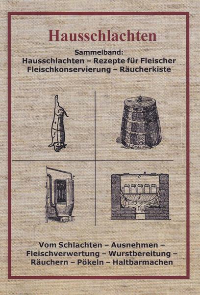 Dieses Buch fasst vier einzelne Hefte zusammen: - Das Hausschlachten - Rezepte für Fleischer (1938) - Konservierung von Fleisch - Wie baue ich mir selbst - Räucherkiste Mit insgesamt 140 Seiten, zahlreichen Abbildungen und hunderten Rezepten und Vorschriften bildet es ein umfangreiches Nachschlagewerk zum Thema »Fleischherstellung und -verwertung«.