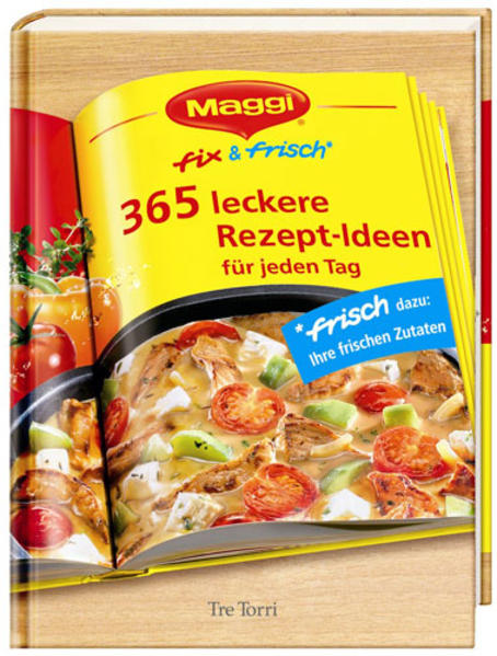 Schnelle Gerichte aus frischen Zutaten - mit Maggi fix & frisch gelingt's garantiert. Das Maggi Kochstudio hat 365 neue Rezepte extra für Maggi fix & frisch entwickelt, die lecker schmecken, gesund sind und viel Abwechslung auf den Tisch bringen. Mit diesem Buch wird auch die Rezeptauswahl zum Vergnügen: Es gibt Gerichte für Frühling, Sommer, Herbst und Winter und zu jedem Rezept ein Foto. So können Sie die unerschöpfliche Vielfalt von Maggi fix & frisch rundum genießen.