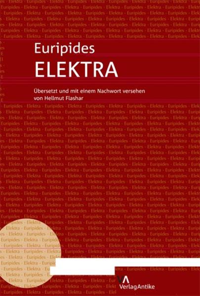 Die Elektra des Euripides ist im Vergleich mit den Fassungen des Aischylos und Sophokles die weniger bekannte Version, die gleichwohl dem modernen Empfinden am nächsten steht. Hellmut Flashars neue Übertragung des Stückes ist dem Prinzip der dokumentarischen Übersetzung verpflichtet und damit so nahe wie möglich am griechischen Original orientiert. Sie sucht aber ebenso einen literarischen Anspruch zu erfüllen und hat ihre Bühnentauglichkeit bereits bewiesen. Die „Elektra“ in der Übersetzung von Hellmut Flashar wurde von Hansgünther Heyme für das Theater im Pfalzbau inszeniert. Premiere war am 31. Oktober 2005.